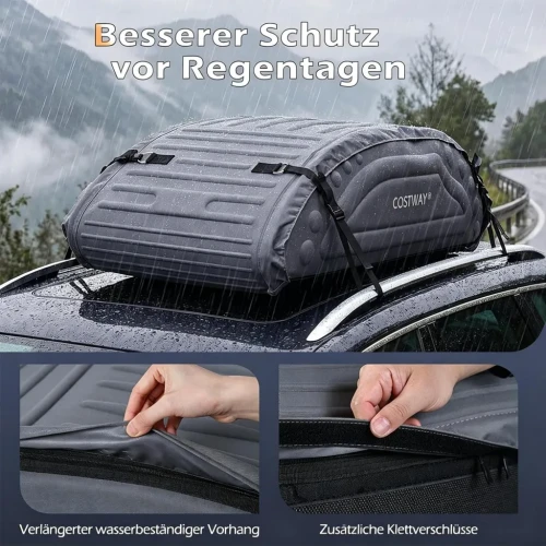 Torba Dachowa 400L  – Wodoodporny Bagażnik Dachowy Do Samochodu SUV Kombi Van.webp
