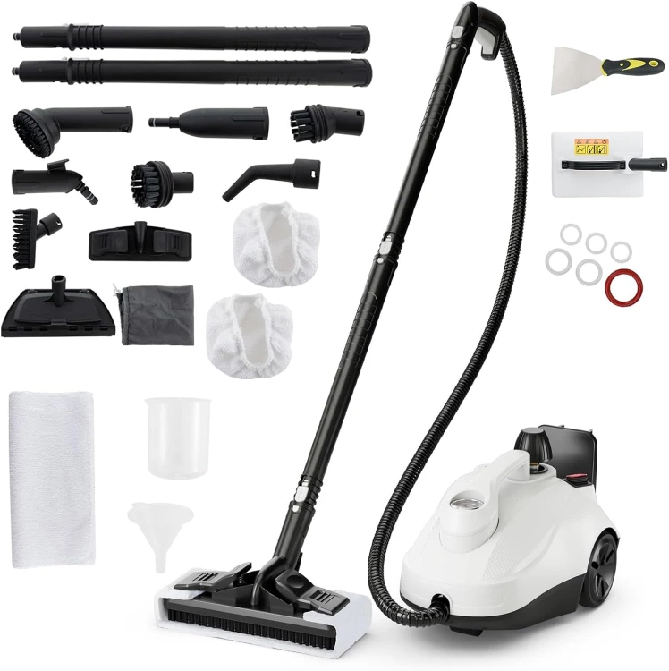 COSTWAY Myjka Parowa 2000W 5 Bar 1,8L – Czyścik Parowy z 29 Akcesoriami Do Podłóg, Okien i Tapicerki.jpg