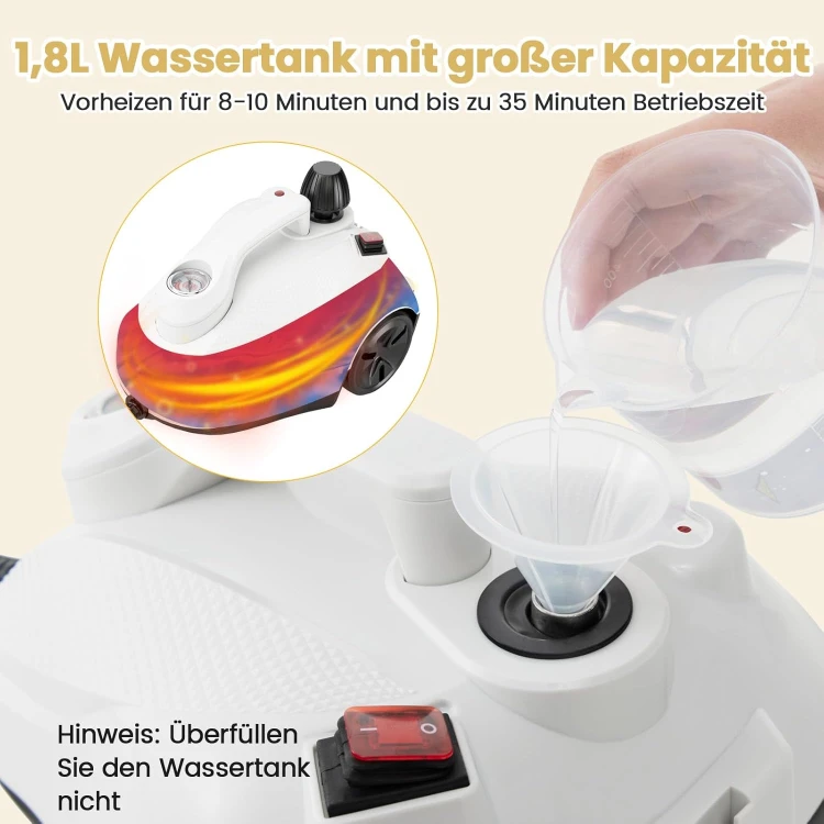 COSTWAY Myjka Parowa 2000W 5 Bar 1,8L – Czyścik Parowy z 29 Akcesoriami Do Podłóg, Okien i Tapicerki.jpg