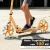Hulajnoga Miejska Składana z Kołami LED 20 cm – Regulowana Hulajnoga Sportowa do 100 kg Pomarańczowa.webp