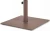 Podstawa do Parasola 15 kg – Metalowy Stojak na Parasol Ogrodowy 40/50 mm, Kwadratowa Podstawa Brązowa.webp