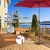 Podstawa do Parasola 15 kg – Metalowy Stojak na Parasol Ogrodowy 40/50 mm, Kwadratowa Podstawa Brązowa.webp
