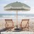Parasol ogrodowy drewniany 170 cm zielony COSTWAY.jpeg
