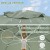 Parasol ogrodowy drewniany 170 cm zielony COSTWAY.jpeg