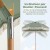Parasol ogrodowy drewniany 170 cm zielony COSTWAY.jpeg