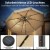 Parasol ogrodowy solarny LED 295 cm COSTWAY – 32 diody LED, 3-poziomowa wentylacja, regulacja nachylenia.jpg.jpg