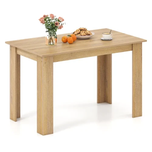 Stół jadalniany COSTWAY 120 x 70 cm – prostokątny stół do kuchni i jadalni dla 4–6 osób, dąb sonoma.webp