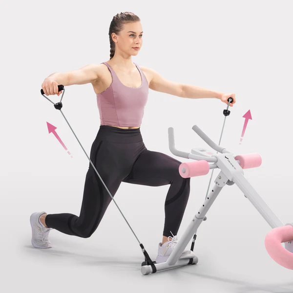 Trenażer mięśni brzucha MERACH MR-2314B3-EU składany z wyświetlaczem LCD do 200 kg .webp