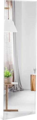 Lustro ścienne Costway 110x38 cm bezramowe prostokątne pełnowymiarowe.webp
