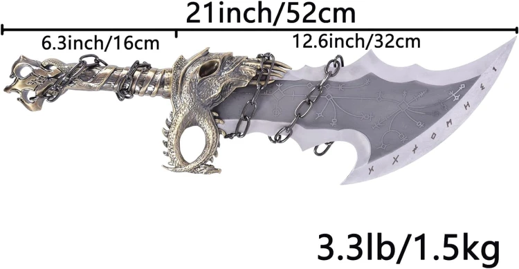 Ostrza Chaosu Kratos God of War 54 cm zestaw 2 replik z tablicą ścienną.png.jpeg
