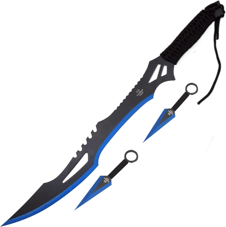 Maczeta Snake Eye Tactical Fantasy 63,5 cm z 2 nożami Kunai i pochwą.png.jpg