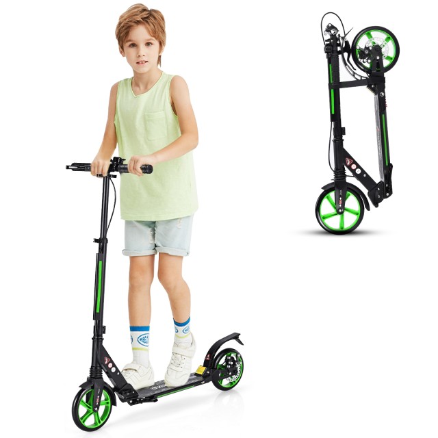 Hulajnoga Miejska Składana z Dużymi Kołami 200 mm – Regulowana, Amortyzowana, do 100 kg.jpg