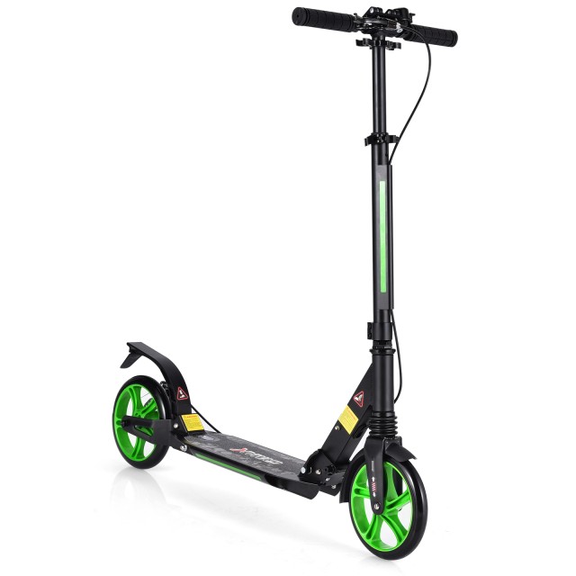 Hulajnoga Miejska Składana z Dużymi Kołami 200 mm – Regulowana, Amortyzowana, do 100 kg.jpg