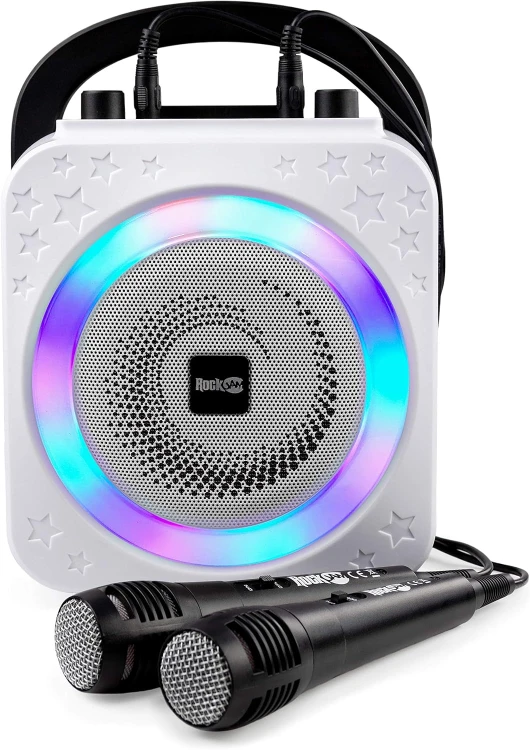 RockJam Zestaw Karaoke Bluetooth 10W 2 Mikrofony LED USB AUX.jpg