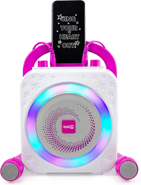 Zestaw Karaoke RockJam Bluetooth 10W 2 Mikrofony LED USB AUX.jpg